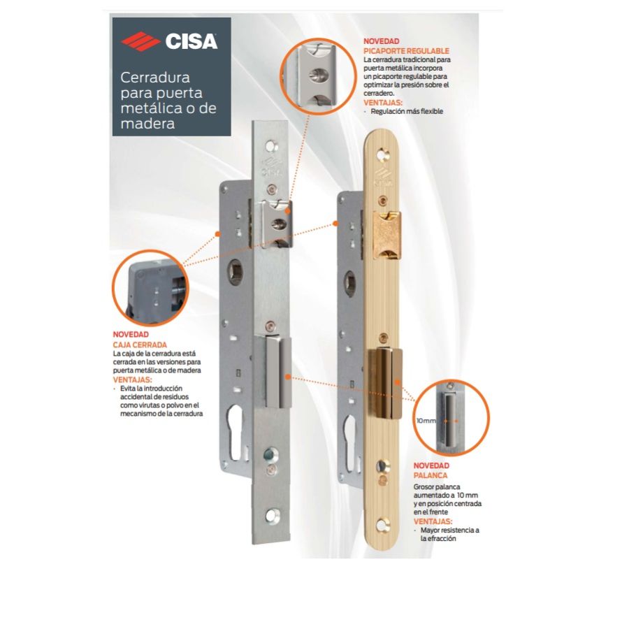 Cisa presenta su nueva cerradura para puerta metálica